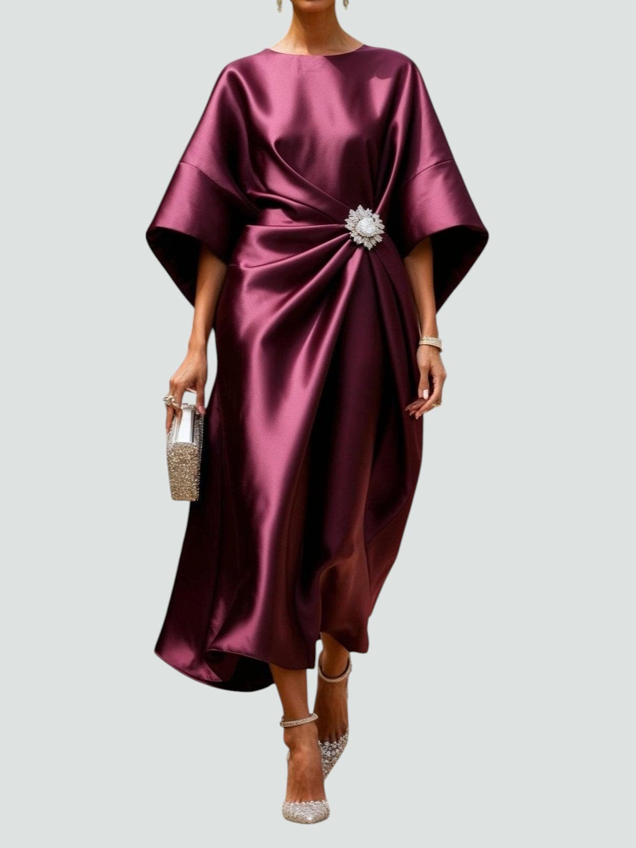Satin Maxi Dress