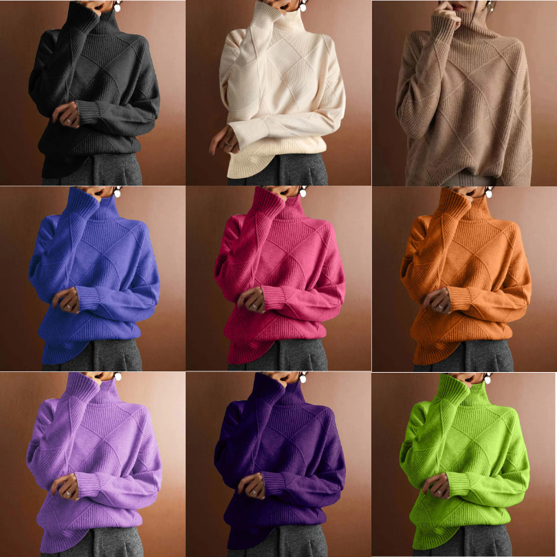 Boho Turtleneck Sweater