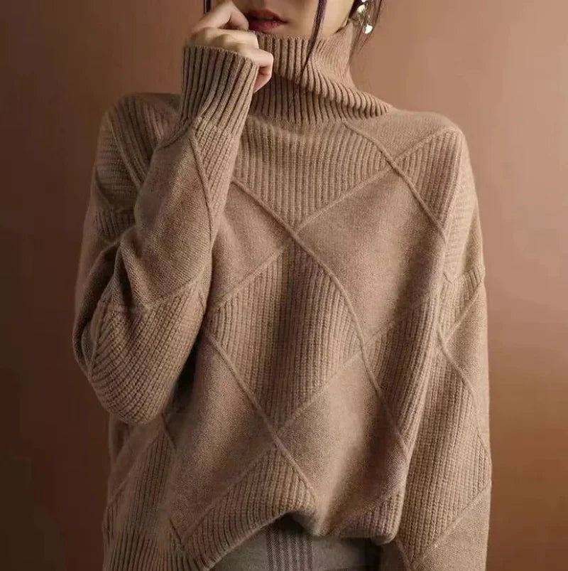 Boho Turtleneck Sweater