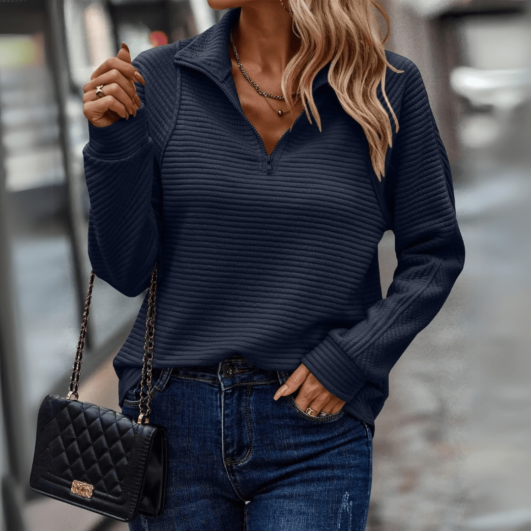 Chic Half-Zip Pullover