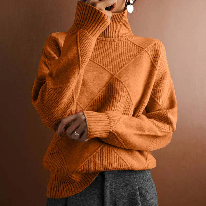Boho Turtleneck Sweater