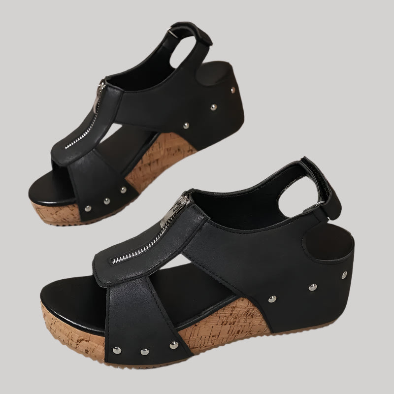 Retro Wedge Sandals