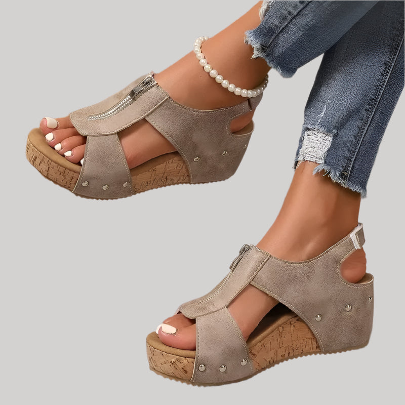 Retro Wedge Sandals
