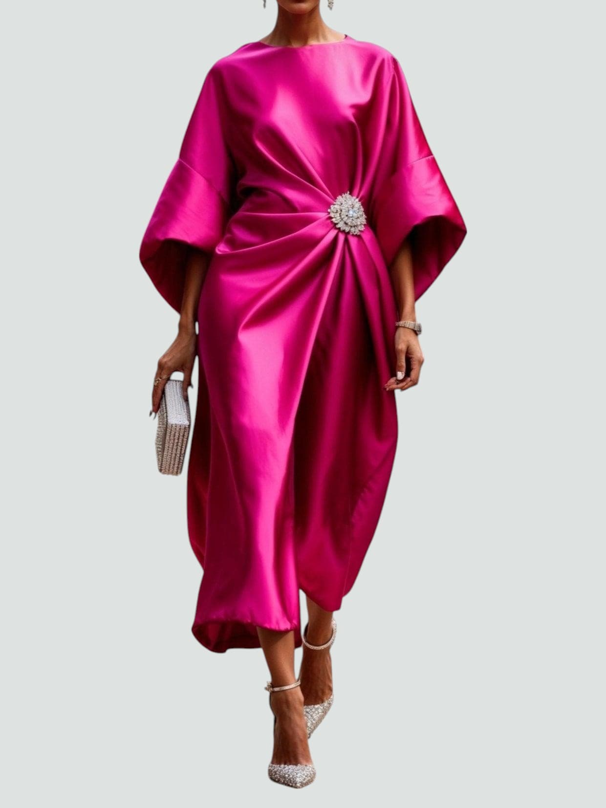 Satin Maxi Dress