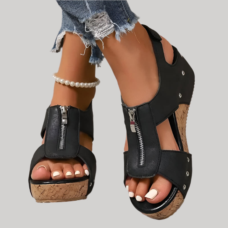 Retro Wedge Sandals