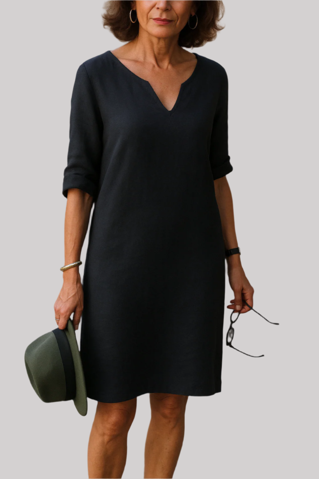Chic V-Neck Dress