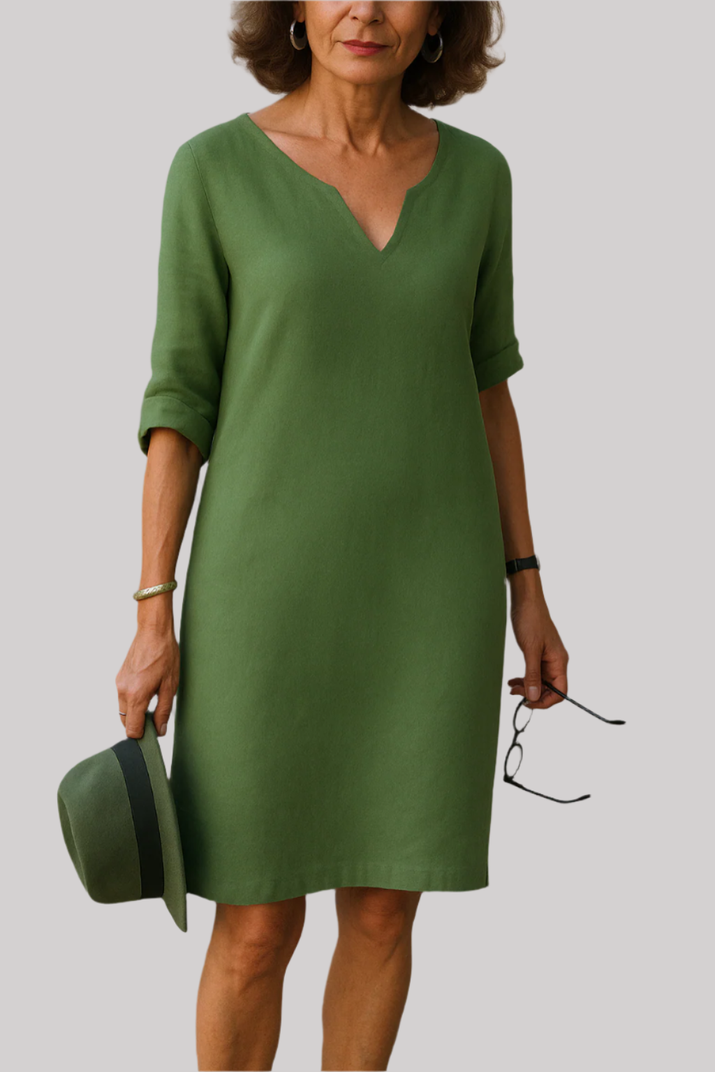 Chic V-Neck Dress