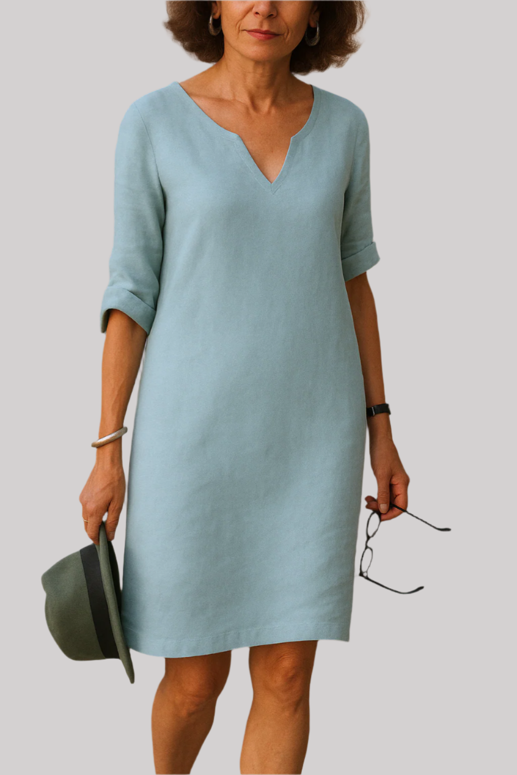 Chic V-Neck Dress