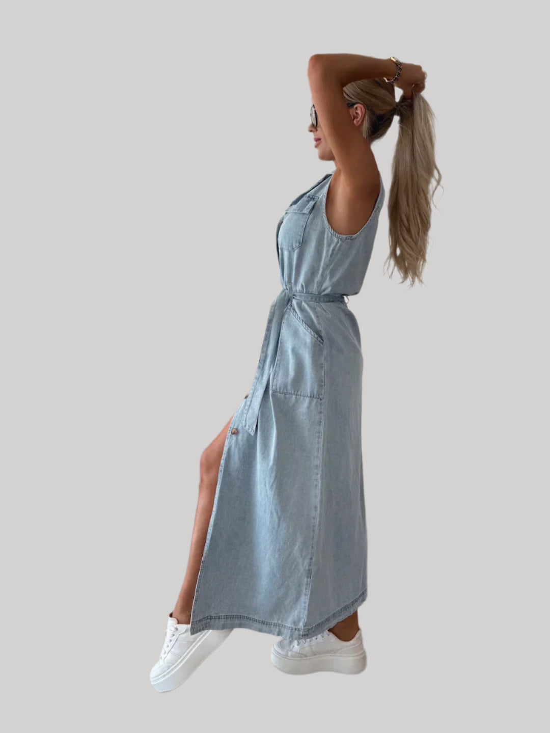 Denim Maxi Dress
