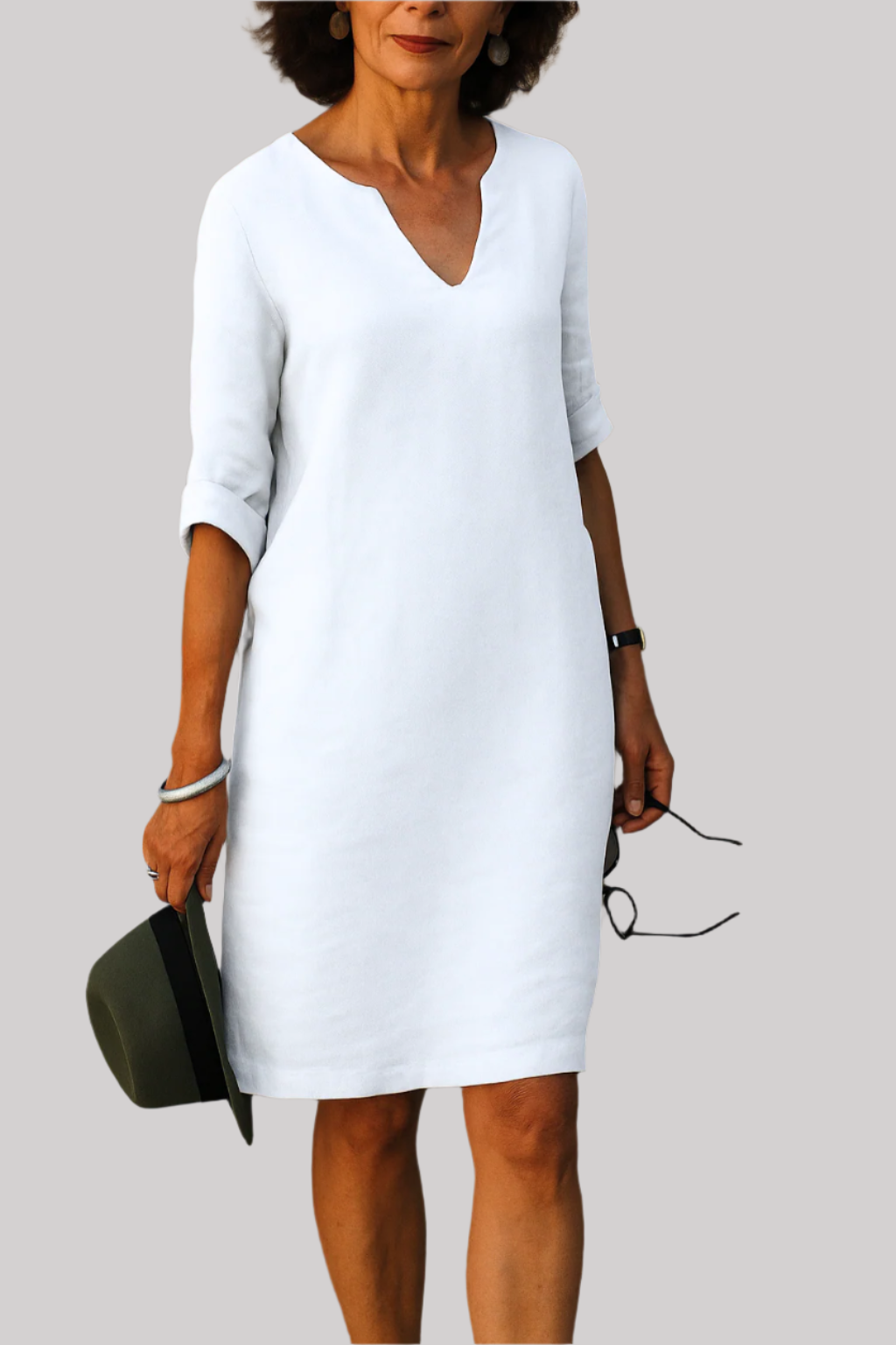 Chic V-Neck Dress