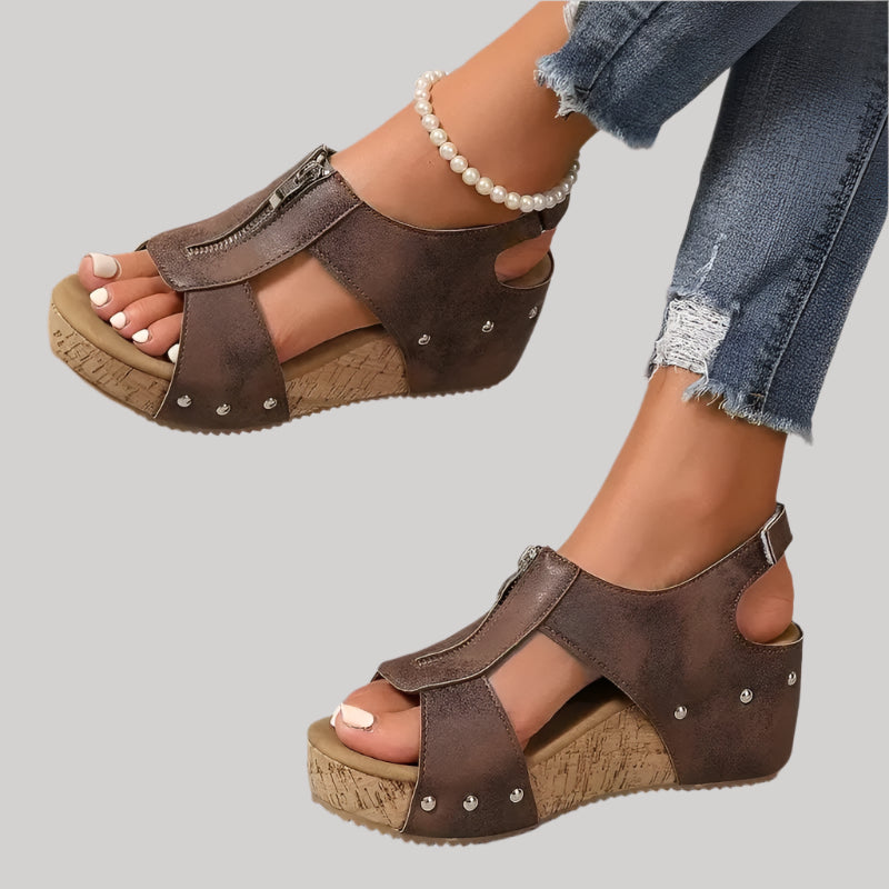Retro Wedge Sandals