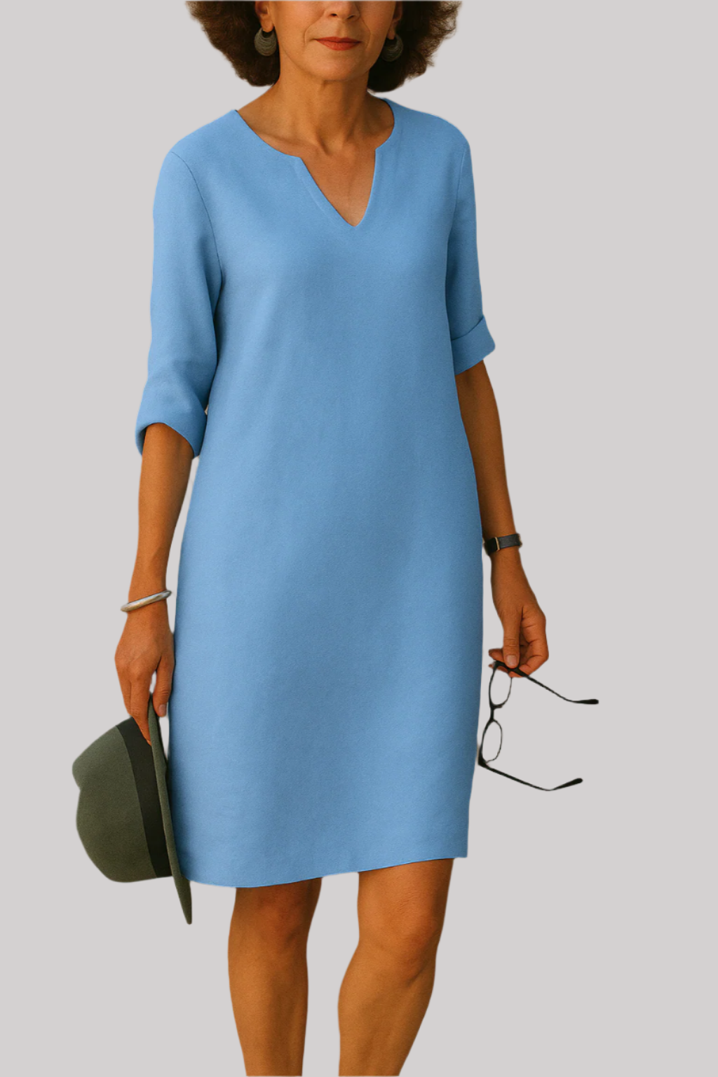 Chic V-Neck Dress