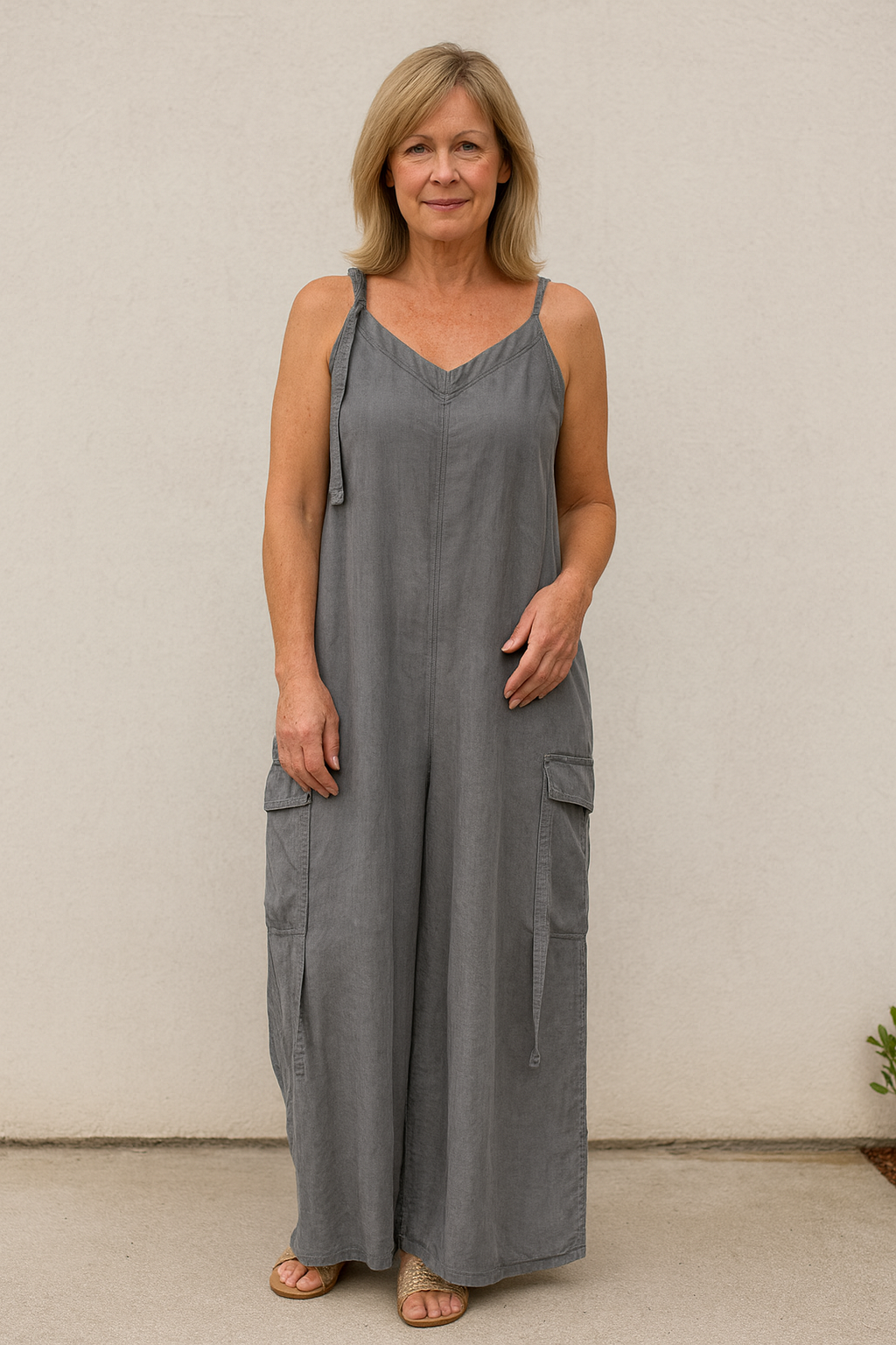 Wide-Leg Jumpsuit