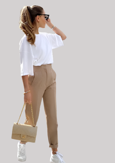 High-Waisted Trousers